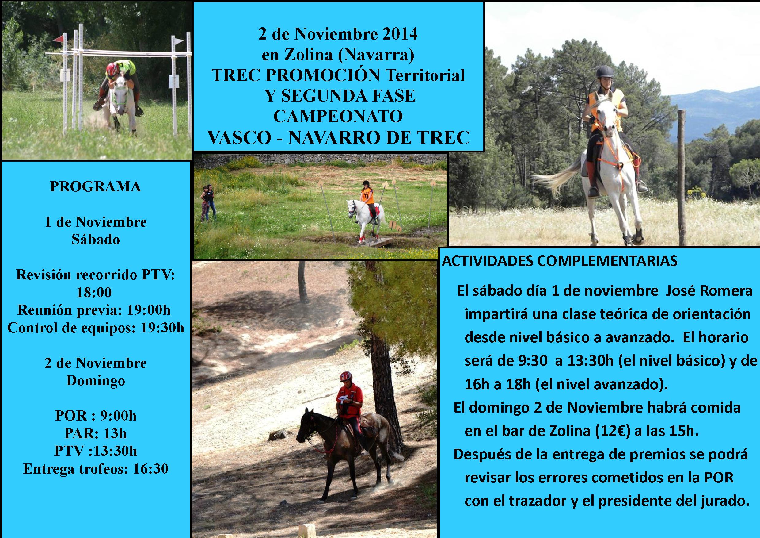 El pr&oacute;ximo d&iacute;a 2 de  noviembre tendr&aacute; lugar la 2&ordf; fase del Campeonato Vasco-Navarro de Trec